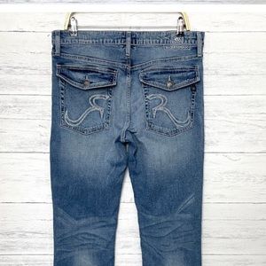 Rock and Republic Men's Jeans Straight Leg Flap Back Pockets Distressed 34 x 32